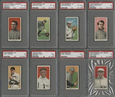 1909-11 T206 White Border PSA-Graded Collection (8 Different)